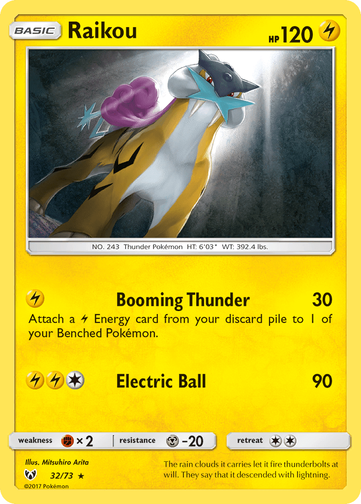 Raikou (32/73) [Sun & Moon: Shining Legends] Pokemon Single Pokémon  | Multizone: Comics And Games