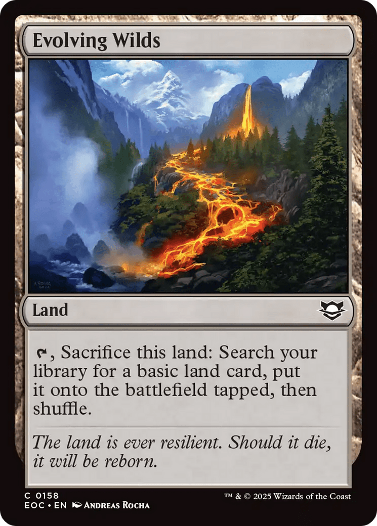 Evolving Wilds [Edge of Eternities Commander] MTG Single Magic: The Gathering  | Multizone: Comics And Games