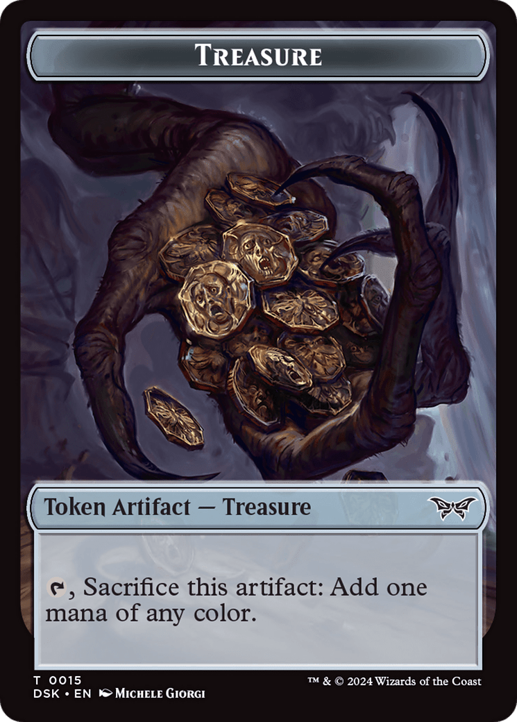 Shard // Treasure Double-Sided Token [Duskmourn: House of Horror Tokens] MTG Single Magic: The Gathering  | Multizone: Comics And Games