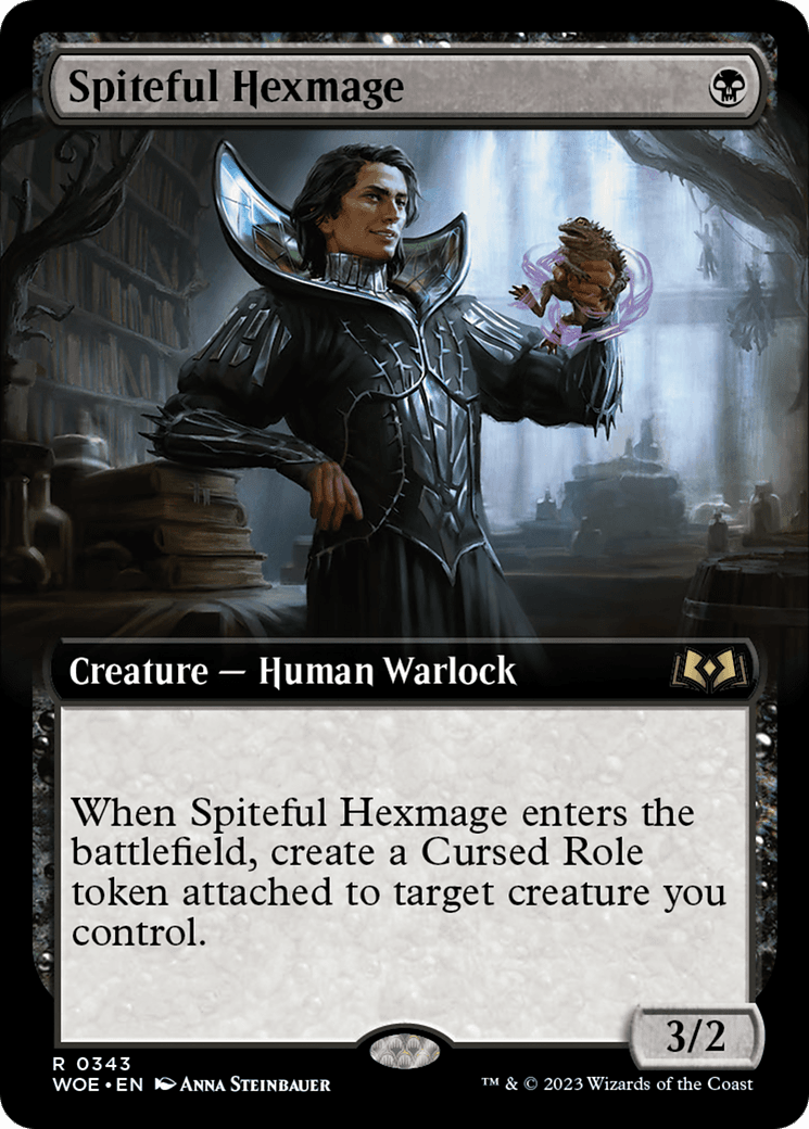 Spiteful Hexmage (Extended Art) [Wilds of Eldraine] MTG Single Magic: The Gathering  | Multizone: Comics And Games