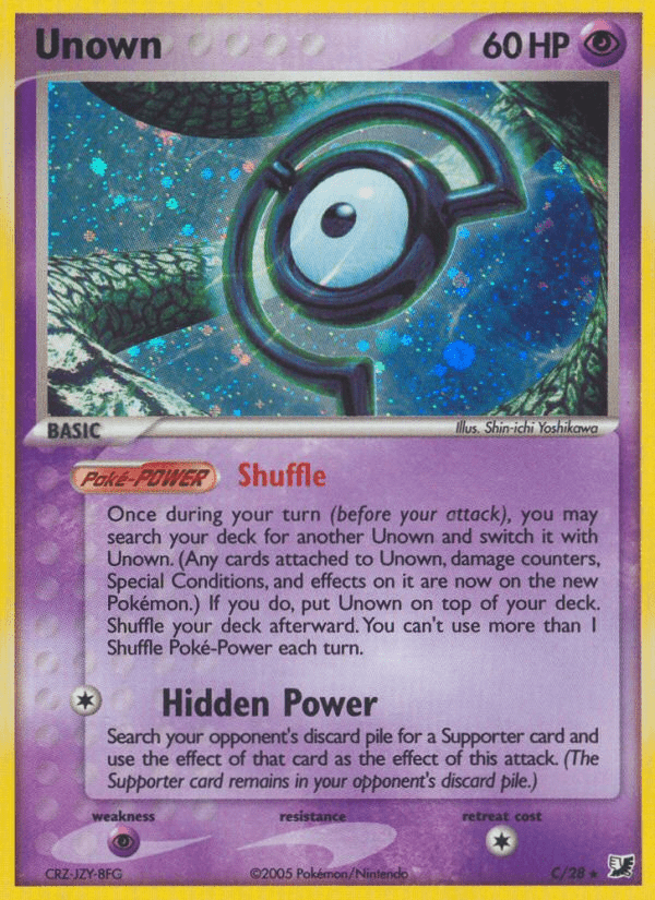 Unown (C) (C/28) [EX: Unseen Forces] Pokemon Single Pokémon  | Multizone: Comics And Games