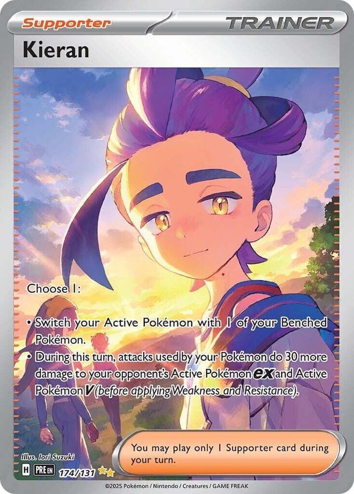 Kieran (174/131) [Scarlet & Violet: Prismatic Evolutions] Pokemon Single Pokémon  | Multizone: Comics And Games