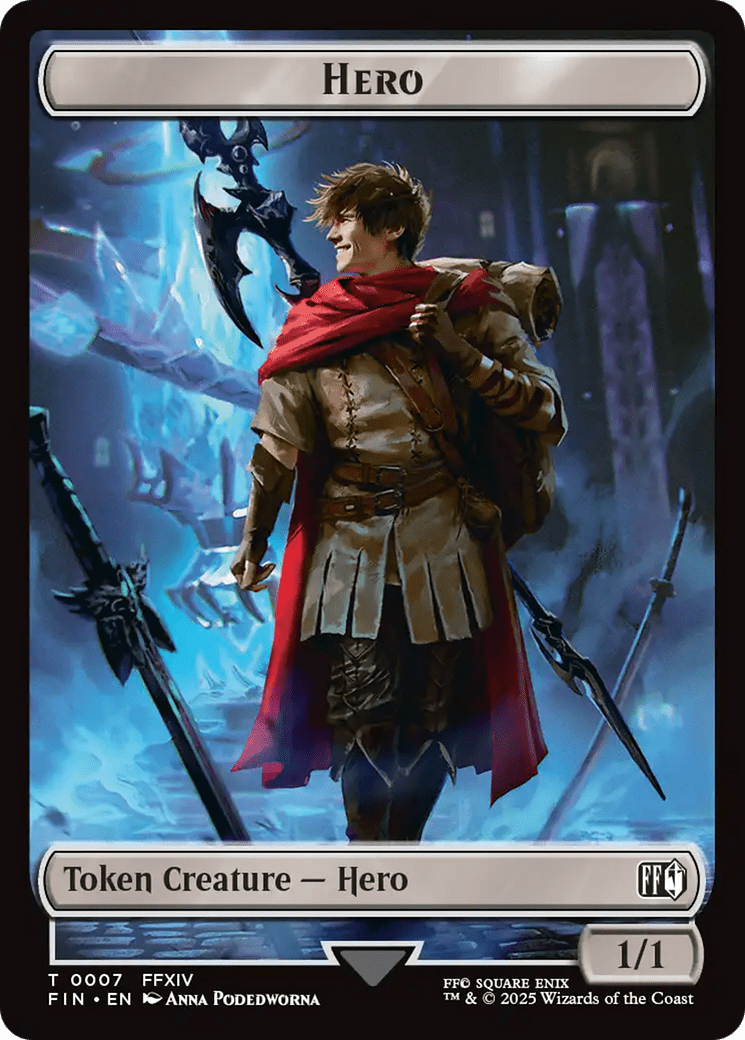 Hero (0007) // Bird (0016) Double-Sided Token [FINAL FANTASY Tokens] MTG Single Magic: The Gathering  | Multizone: Comics And Games