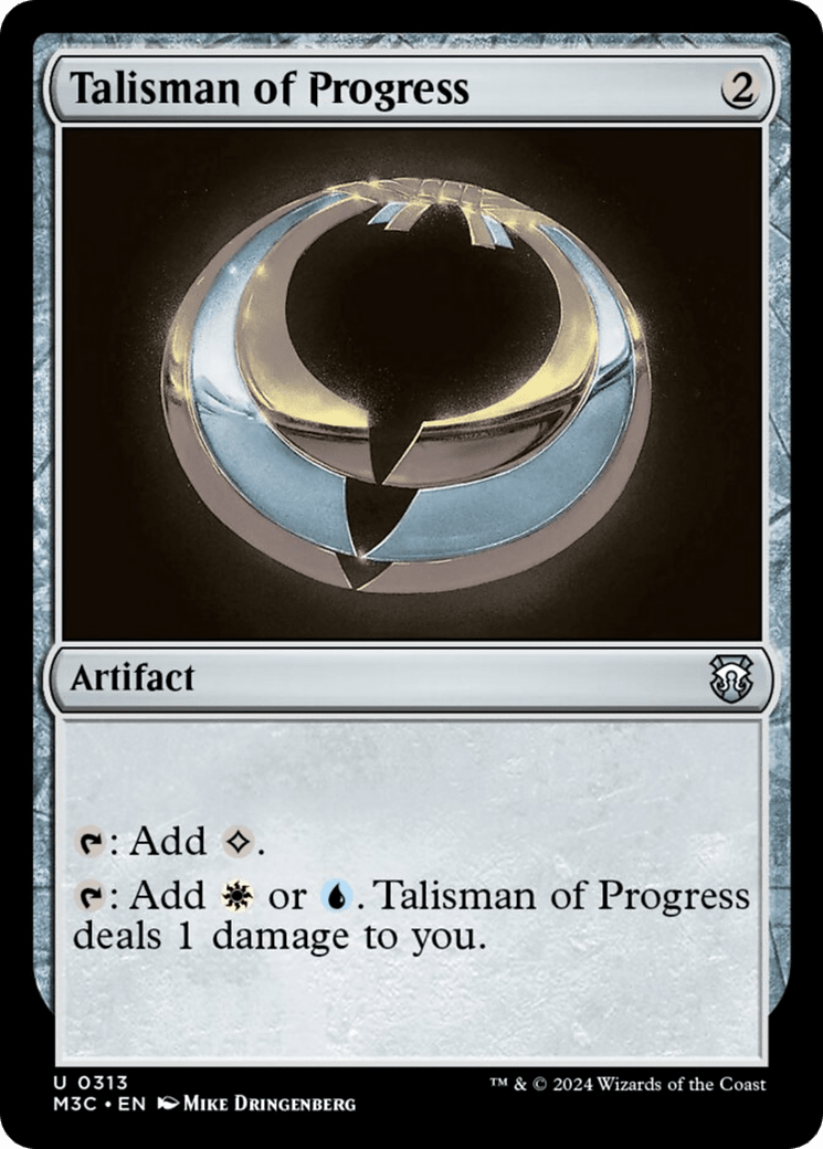 Talisman of Progress (Ripple Foil) [Modern Horizons 3 Commander] MTG Single Magic: The Gathering  | Multizone: Comics And Games