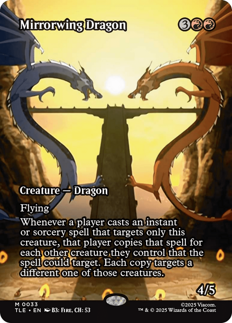 Mirrorwing Dragon (Borderless) [Avatar: The Last Airbender: Eternal-Legal] MTG Single Magic: The Gathering  | Multizone: Comics And Games