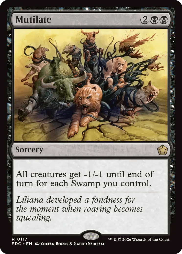 Mutilate [Foundations Commander] MTG Single Magic: The Gathering  | Multizone: Comics And Games