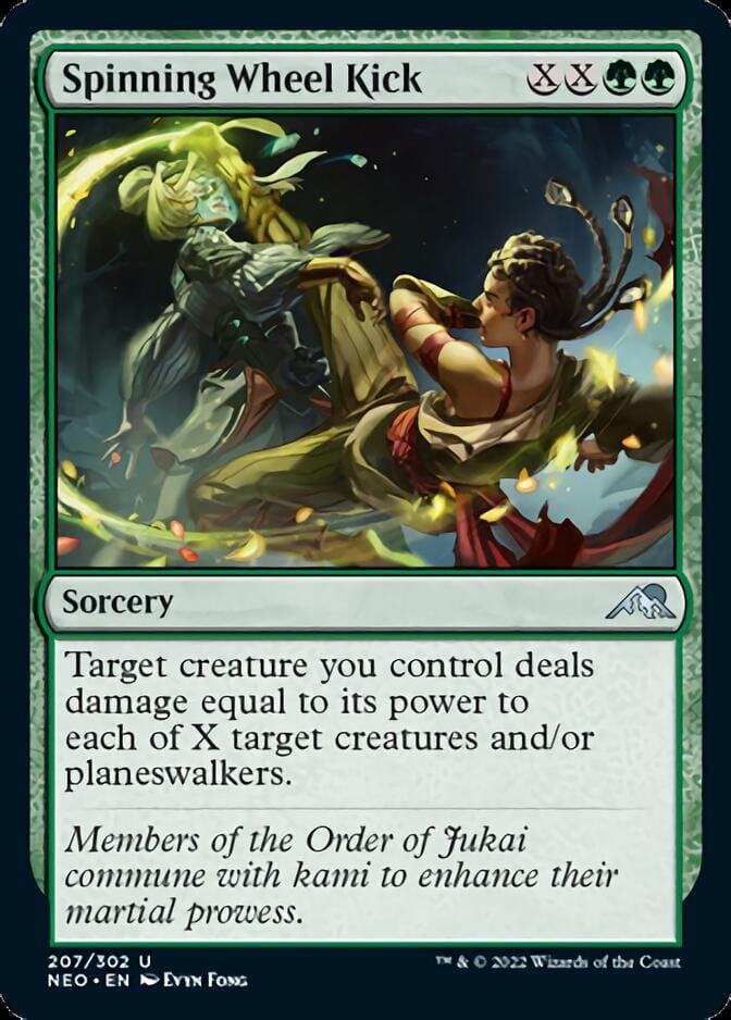 Spinning Wheel Kick [Kamigawa: Neon Dynasty] MTG Single Magic: The Gathering  | Multizone: Comics And Games