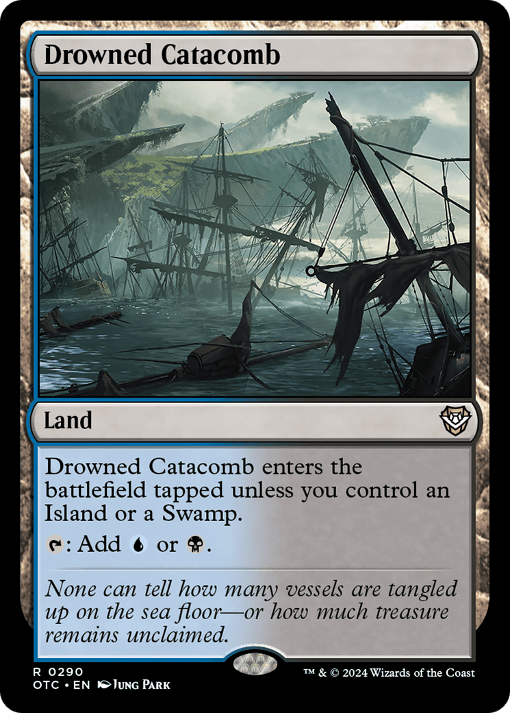 Drowned Catacomb [Outlaws of Thunder Junction Commander] MTG Single Magic: The Gathering  | Multizone: Comics And Games