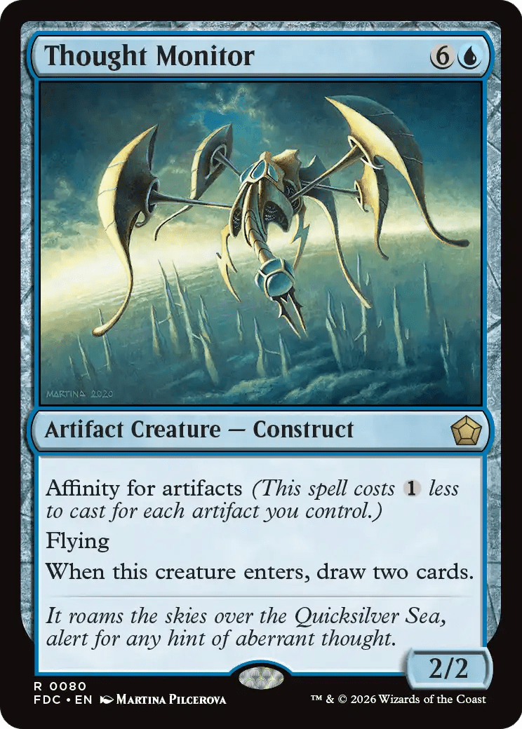 Thought Monitor [Foundations Commander] MTG Single Magic: The Gathering  | Multizone: Comics And Games