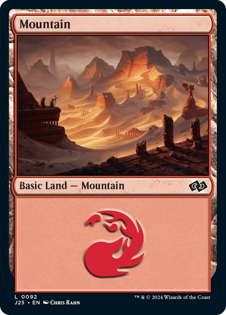 Mountain (92) [Foundations Jumpstart] MTG Single Magic: The Gathering  | Multizone: Comics And Games