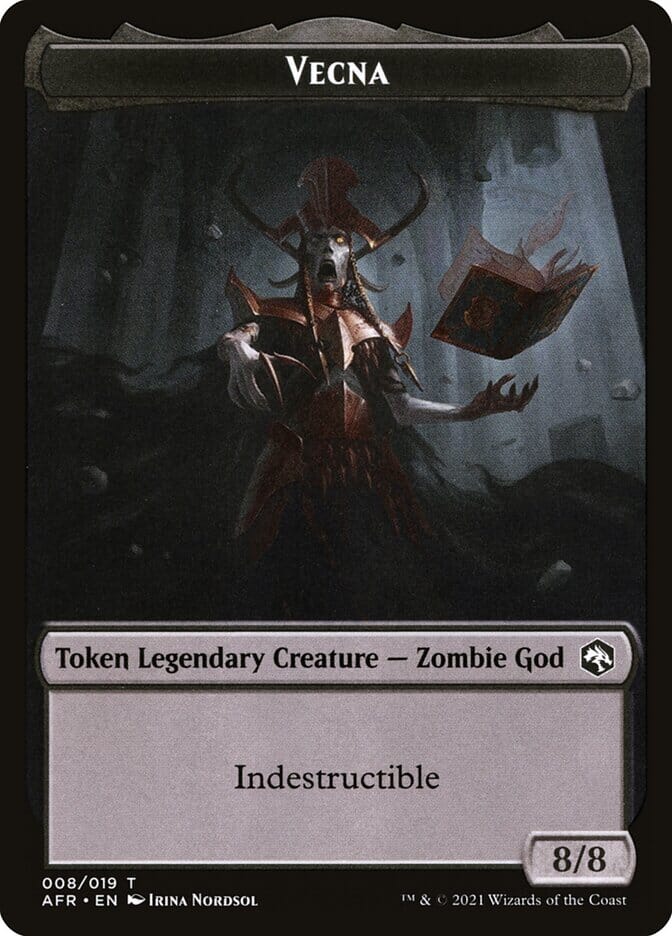 Vecna Token [Dungeons & Dragons: Adventures in the Forgotten Realms Tokens] MTG Single Magic: The Gathering  | Multizone: Comics And Games