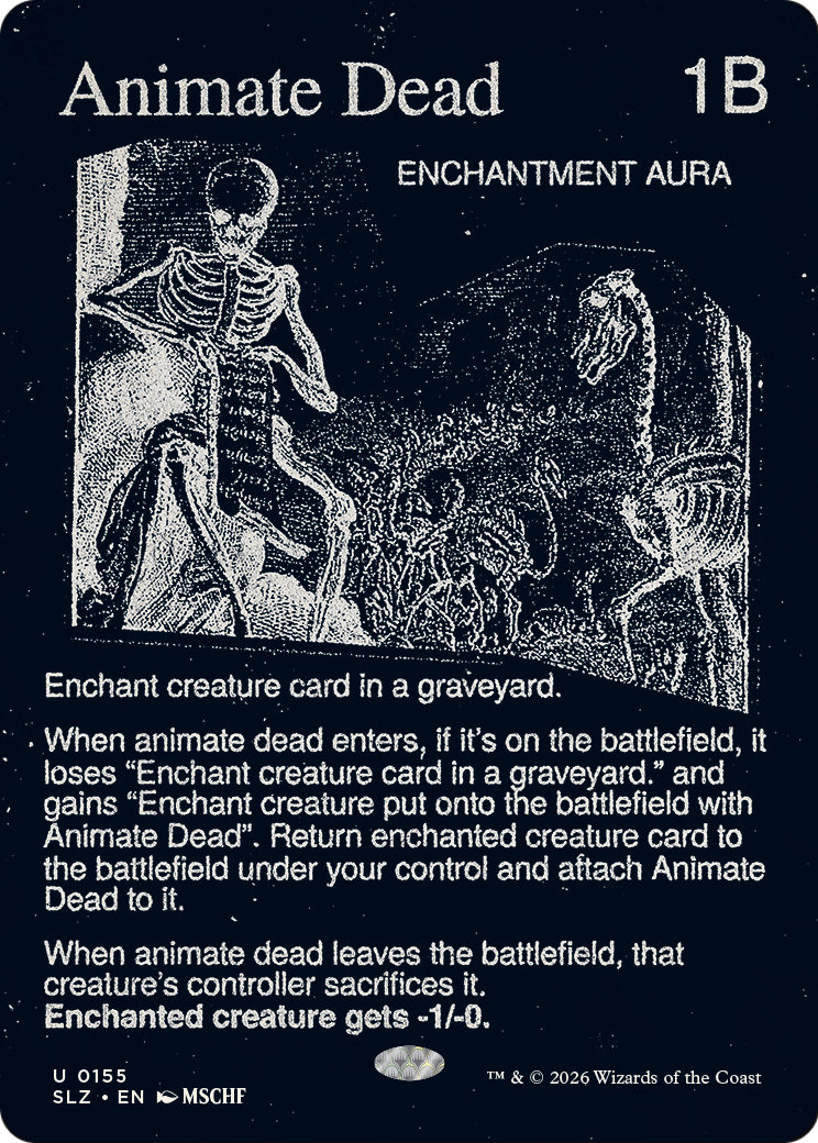 Animate Dead (0155) [Secret Lair x MSCHF: The Zeta Set] | Multizone: Comics And Games