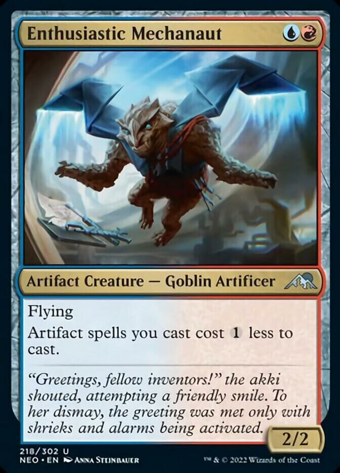 Enthusiastic Mechanaut [Kamigawa: Neon Dynasty] MTG Single Magic: The Gathering  | Multizone: Comics And Games
