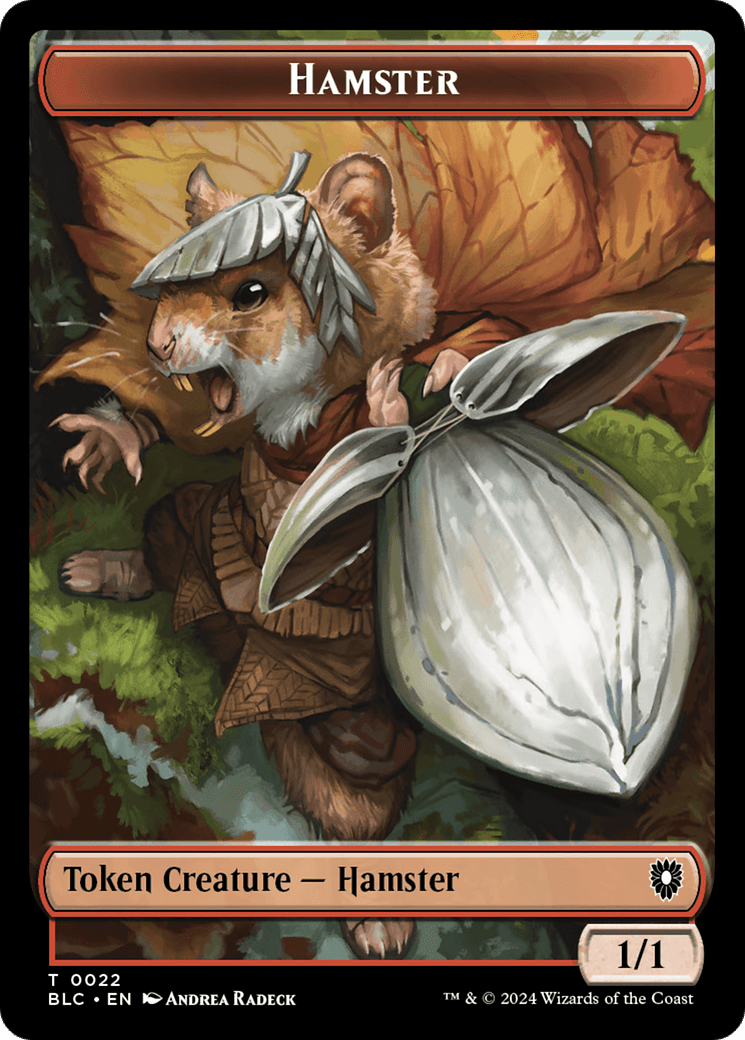 Hamster // City's Blessing Double-Sided Token [Bloomburrow Commander Tokens] MTG Single Magic: The Gathering  | Multizone: Comics And Games