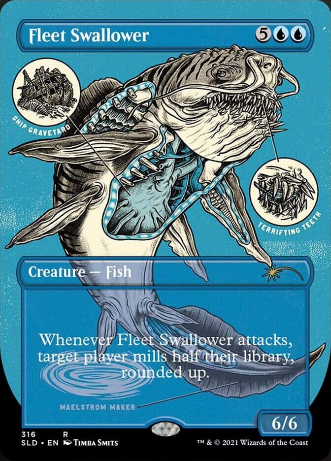 Fleet Swallower (Borderless) [Secret Lair Drop Series] MTG Single Magic: The Gathering  | Multizone: Comics And Games