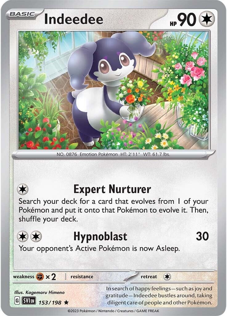Indeedee (153/198) [Scarlet & Violet: Base Set] Pokemon Single Pokémon  | Multizone: Comics And Games