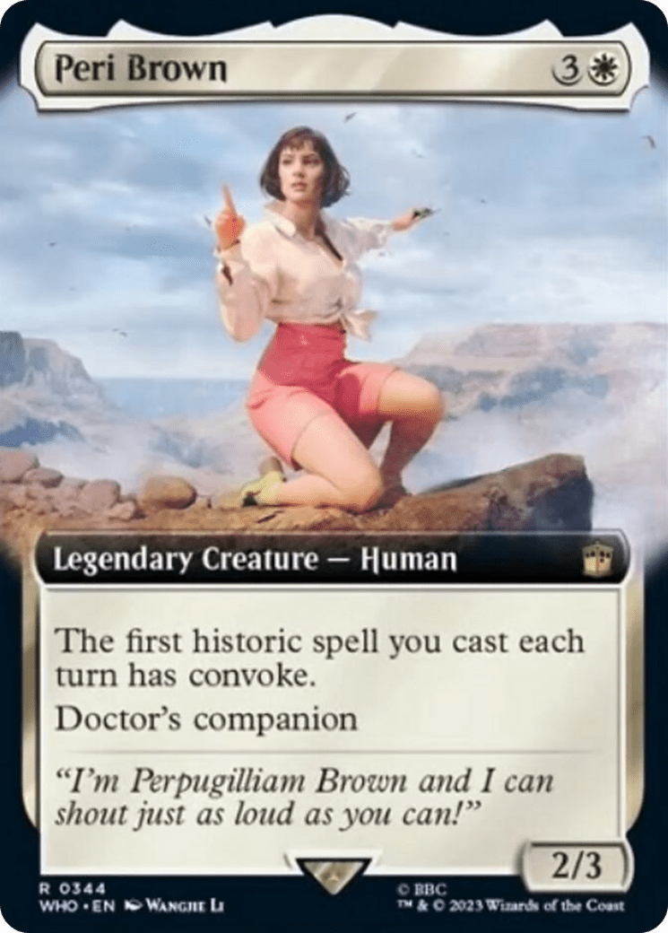 Peri Brown (Extended Art) [Doctor Who] MTG Single Magic: The Gathering  | Multizone: Comics And Games