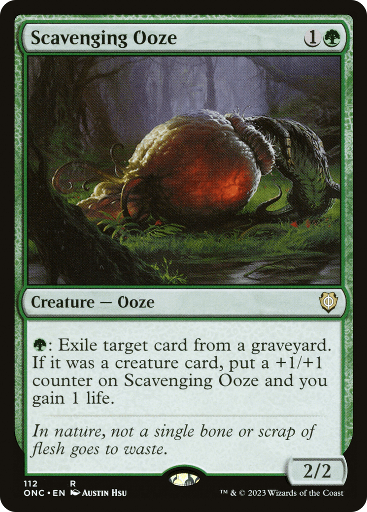 Scavenging Ooze [Phyrexia: All Will Be One Commander] MTG Single Magic: The Gathering  | Multizone: Comics And Games