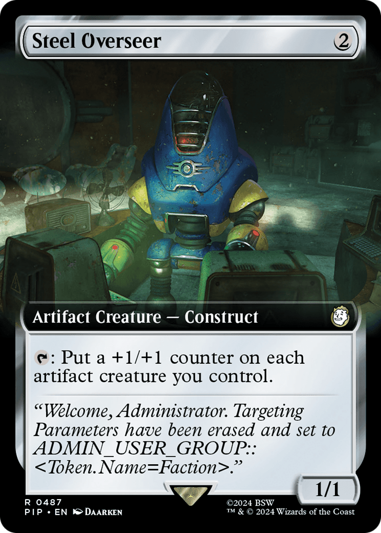 Steel Overseer (Extended Art) [Fallout] MTG Single Magic: The Gathering  | Multizone: Comics And Games