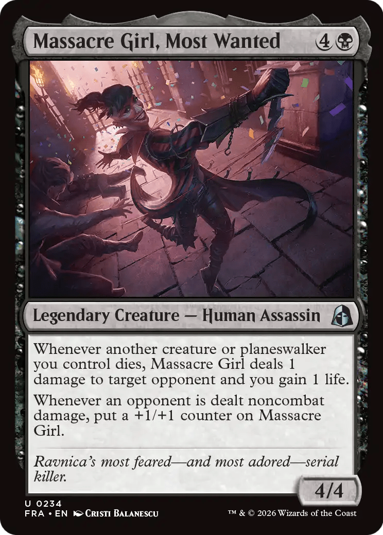 Massacre Girl, Most Wanted [Reality Fracture] MTG Single Magic: The Gathering  | Multizone: Comics And Games