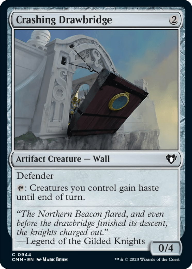 Crashing Drawbridge [Commander Masters] MTG Single Magic: The Gathering  | Multizone: Comics And Games