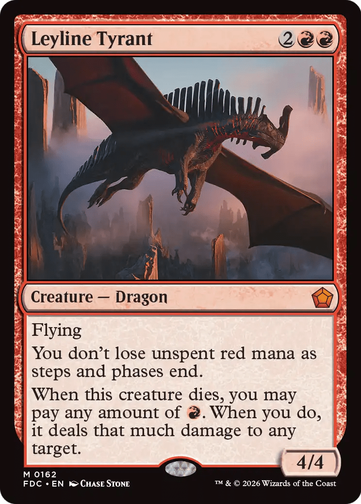 Leyline Tyrant [Foundations Commander] MTG Single Magic: The Gathering  | Multizone: Comics And Games