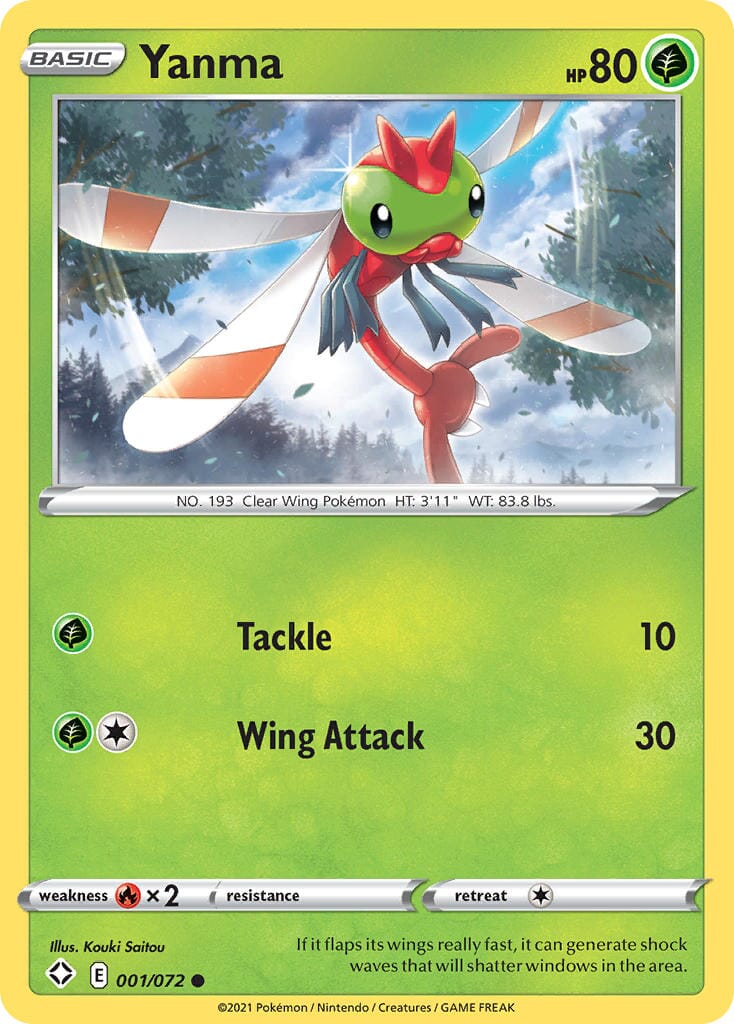 Yanma (001/072) [Sword & Shield: Shining Fates] Pokemon Single Pokémon  | Multizone: Comics And Games
