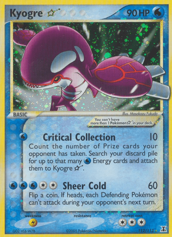 Kyogre Star (112/113) [EX: Delta Species] Pokemon Single Pokémon  | Multizone: Comics And Games