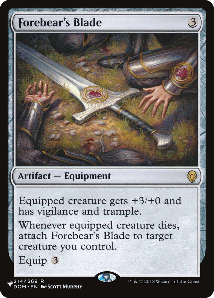 Forebear's Blade [The List] MTG Single Magic: The Gathering  | Multizone: Comics And Games