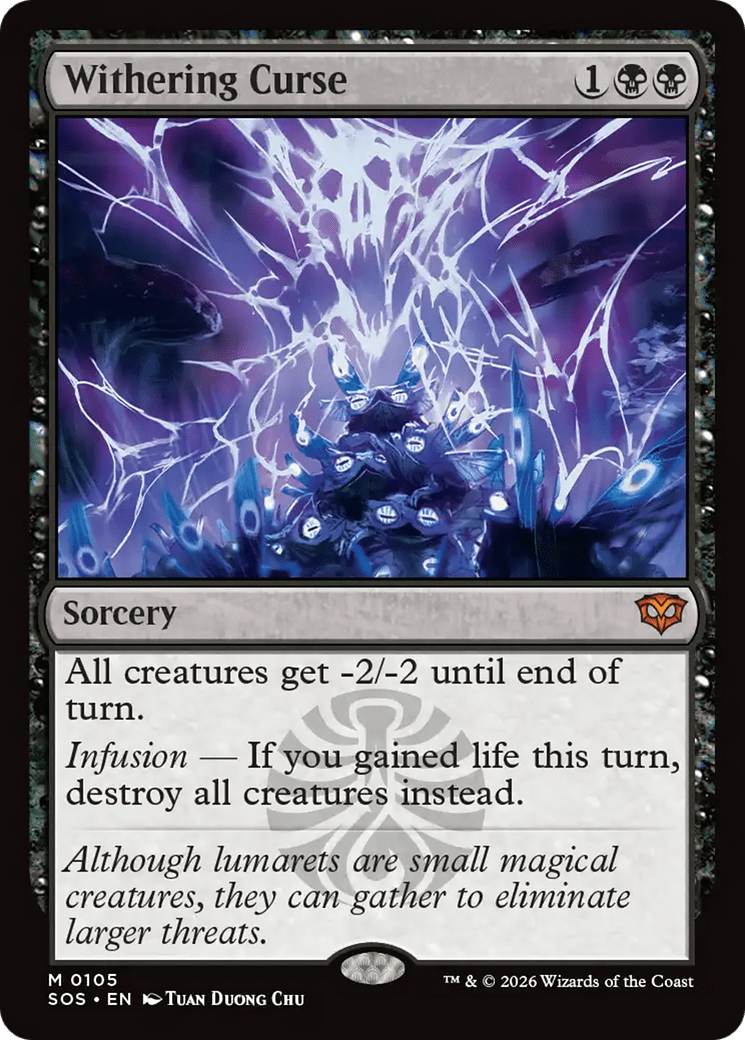 Withering Curse [Secrets of Strixhaven] MTG Single Magic: The Gathering  | Multizone: Comics And Games