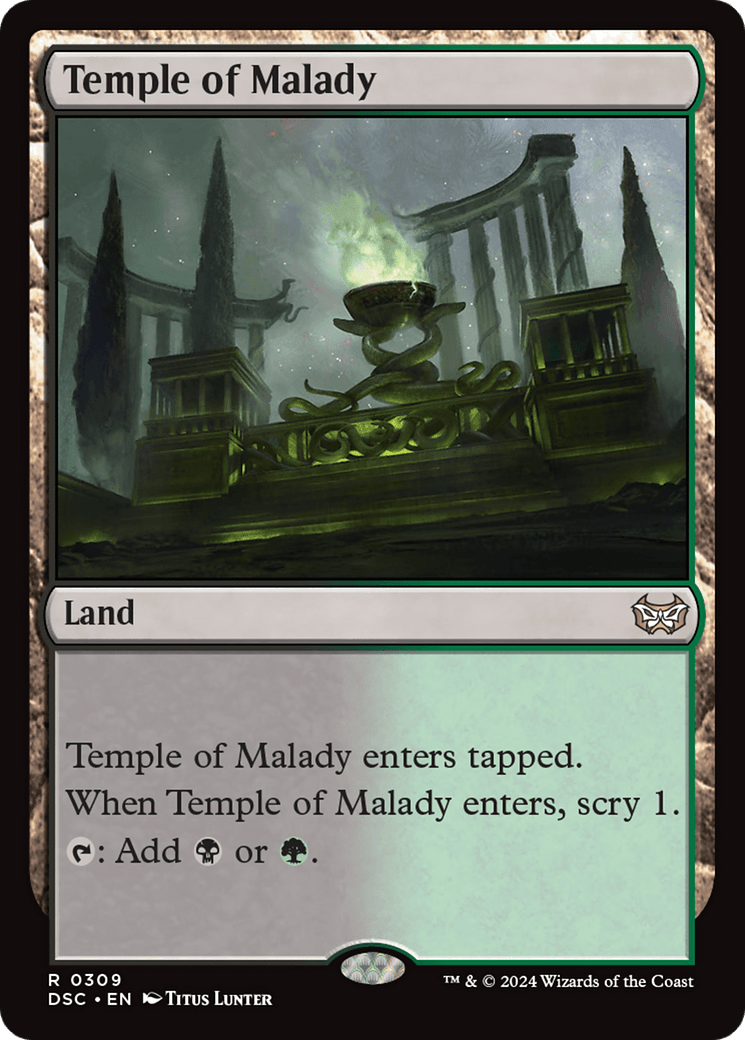 Temple of Malady [Duskmourn: House of Horror Commander] MTG Single Magic: The Gathering  | Multizone: Comics And Games