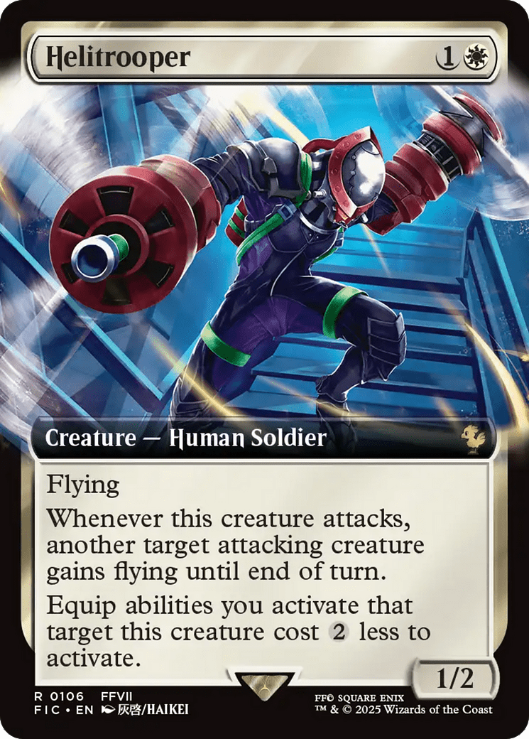 Helitrooper (Extended Art) [FINAL FANTASY Commander] MTG Single Magic: The Gathering  | Multizone: Comics And Games
