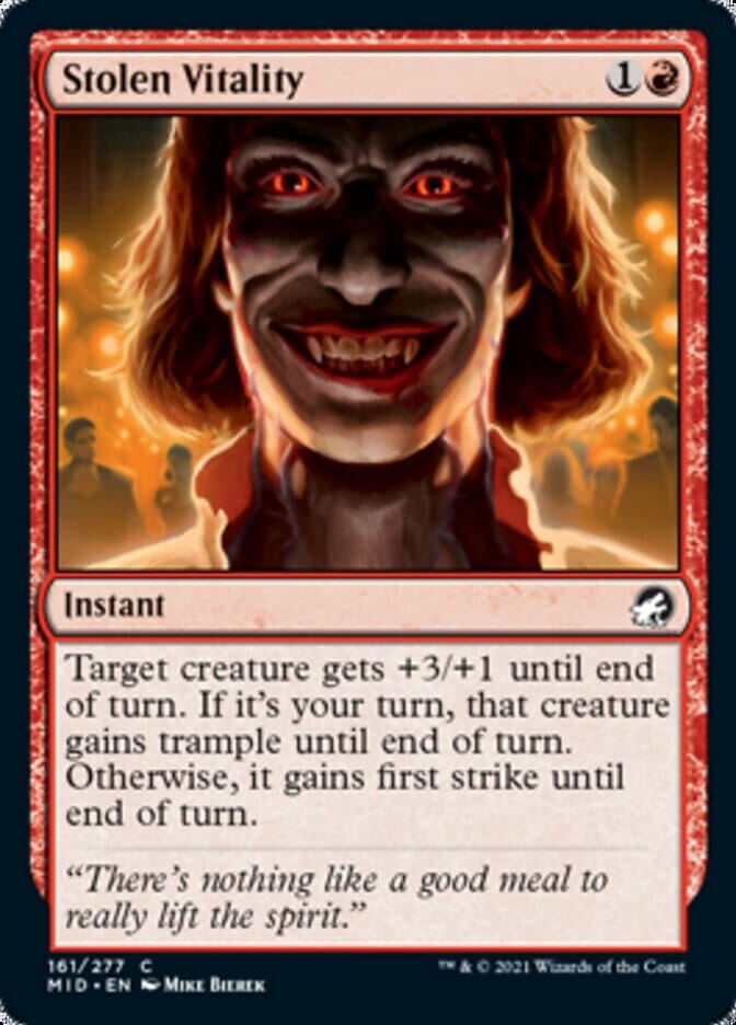 Stolen Vitality [Innistrad: Midnight Hunt] MTG Single Magic: The Gathering  | Multizone: Comics And Games