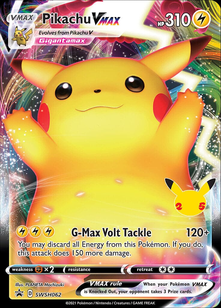 Pikachu VMAX (SWSH062) (Celebrations) [Sword & Shield: Black Star Promos] Pokemon Single Pokémon  | Multizone: Comics And Games