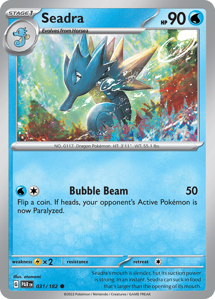 Seadra (031/182) [Scarlet & Violet: Paradox Rift] Pokemon Single Pokémon  | Multizone: Comics And Games