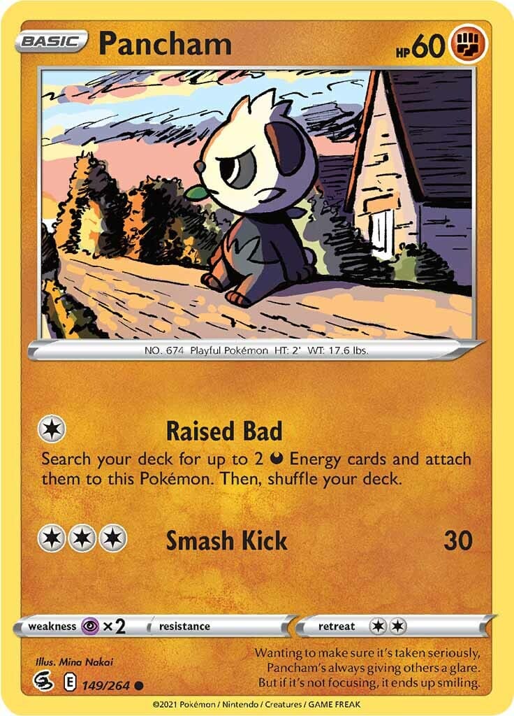 Pancham (149/264) [Sword & Shield: Fusion Strike] Pokemon Single Pokémon  | Multizone: Comics And Games