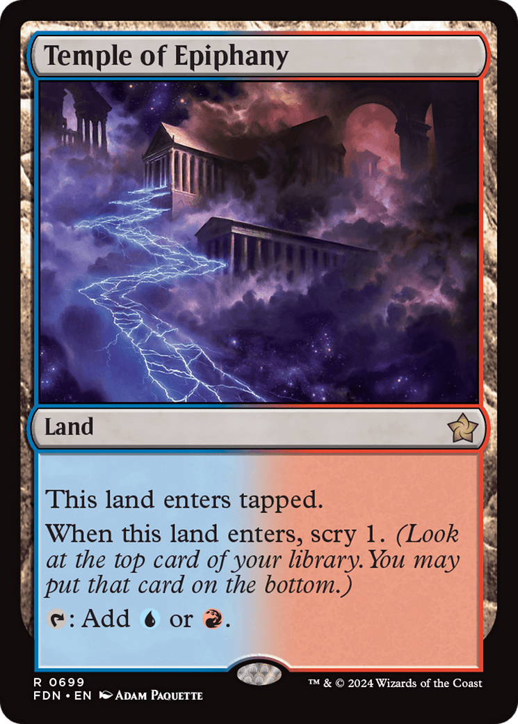 Temple of Epiphany [Foundations] MTG Single Magic: The Gathering  | Multizone: Comics And Games
