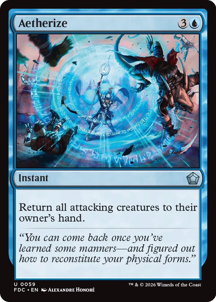 Aetherize [Foundations Commander] MTG Single Magic: The Gathering  | Multizone: Comics And Games