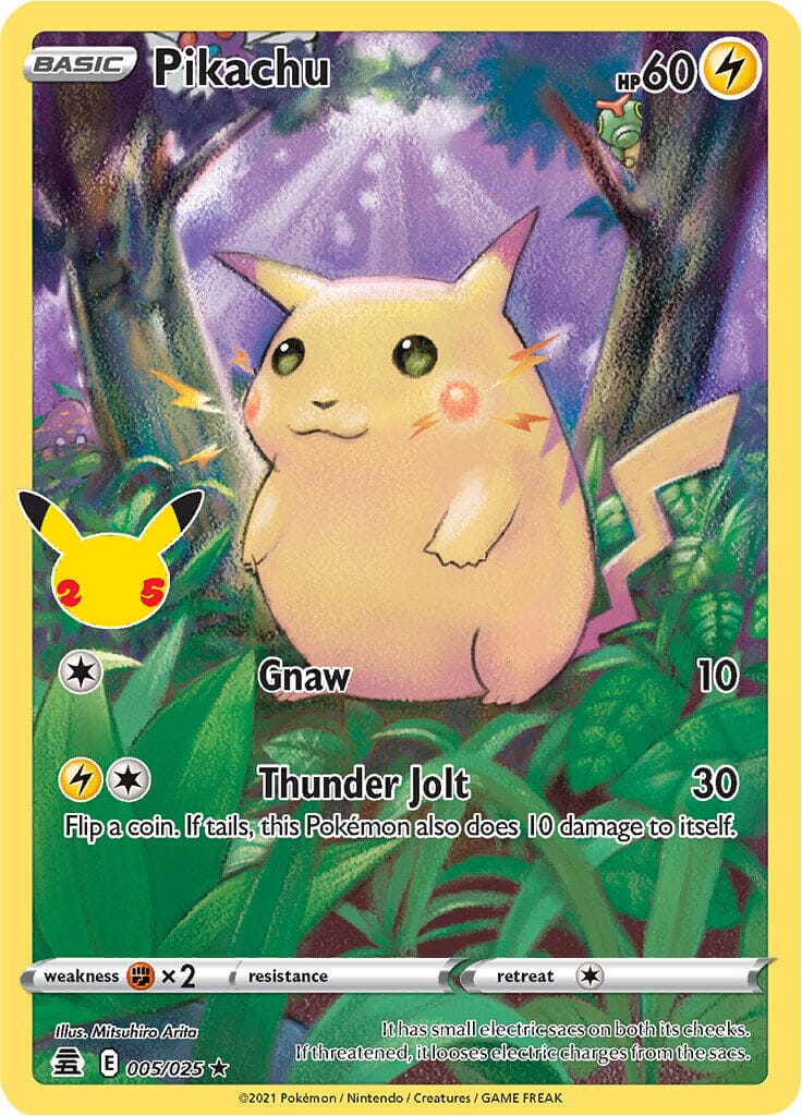 Pikachu (005/025) [Celebrations: 25th Anniversary] Pokemon Single Pokémon  | Multizone: Comics And Games