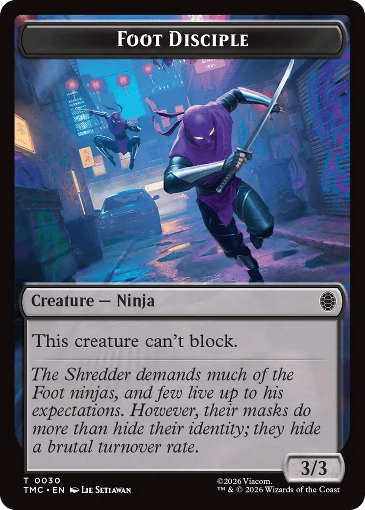 Foot Disciple [Teenage Mutant Ninja Turtles Commander] MTG Single Magic: The Gathering  | Multizone: Comics And Games