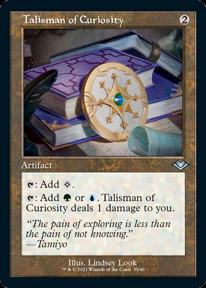Talisman of Curiosity (Retro Foil Etched) [Modern Horizons] MTG Single Magic: The Gathering  | Multizone: Comics And Games