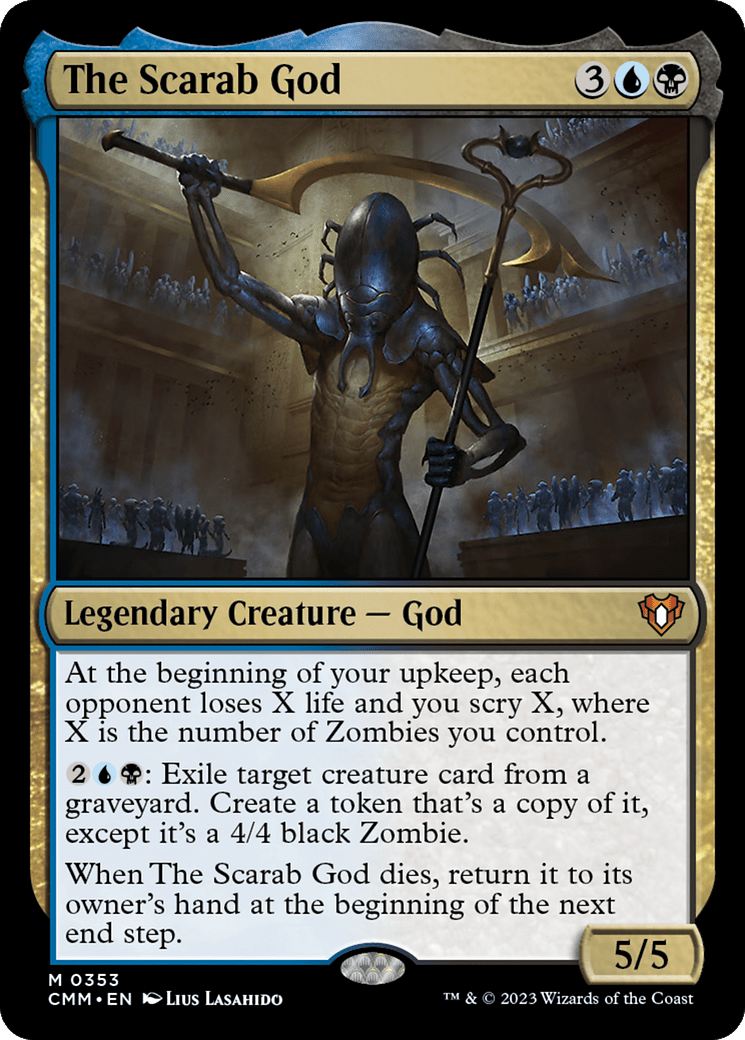 The Scarab God [Commander Masters] MTG Single Magic: The Gathering  | Multizone: Comics And Games