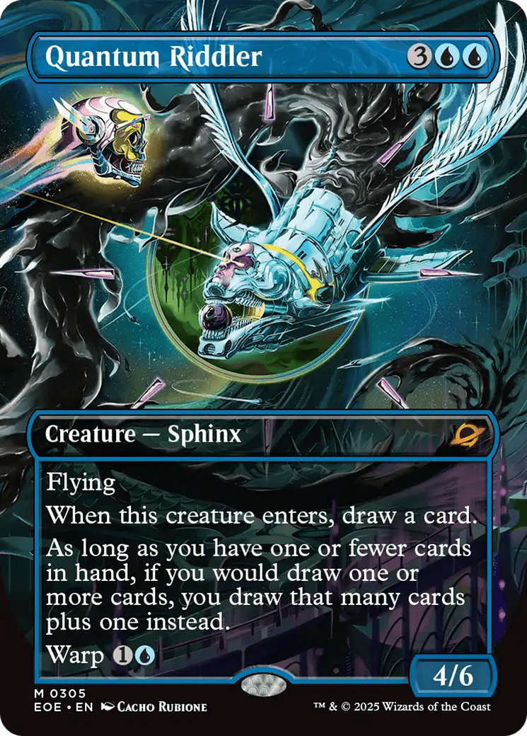 Quantum Riddler (Borderless) [Edge of Eternities] MTG Single Magic: The Gathering  | Multizone: Comics And Games