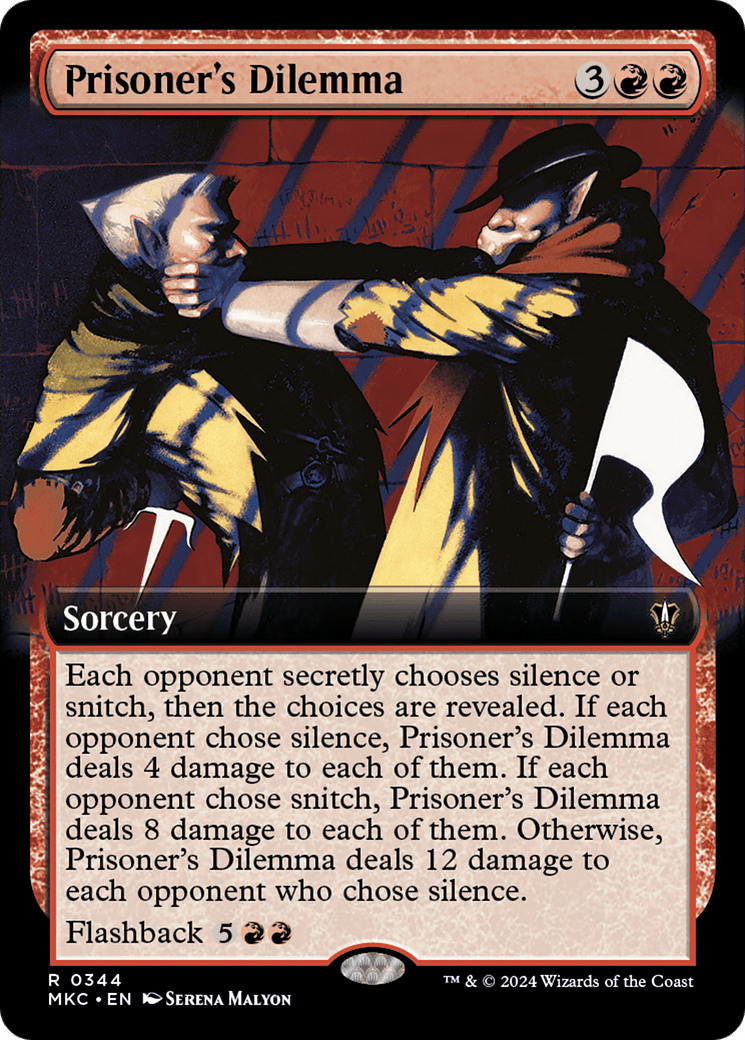 Prisoner's Dilemma (Extended Art) [Murders at Karlov Manor Commander] MTG Single Magic: The Gathering  | Multizone: Comics And Games