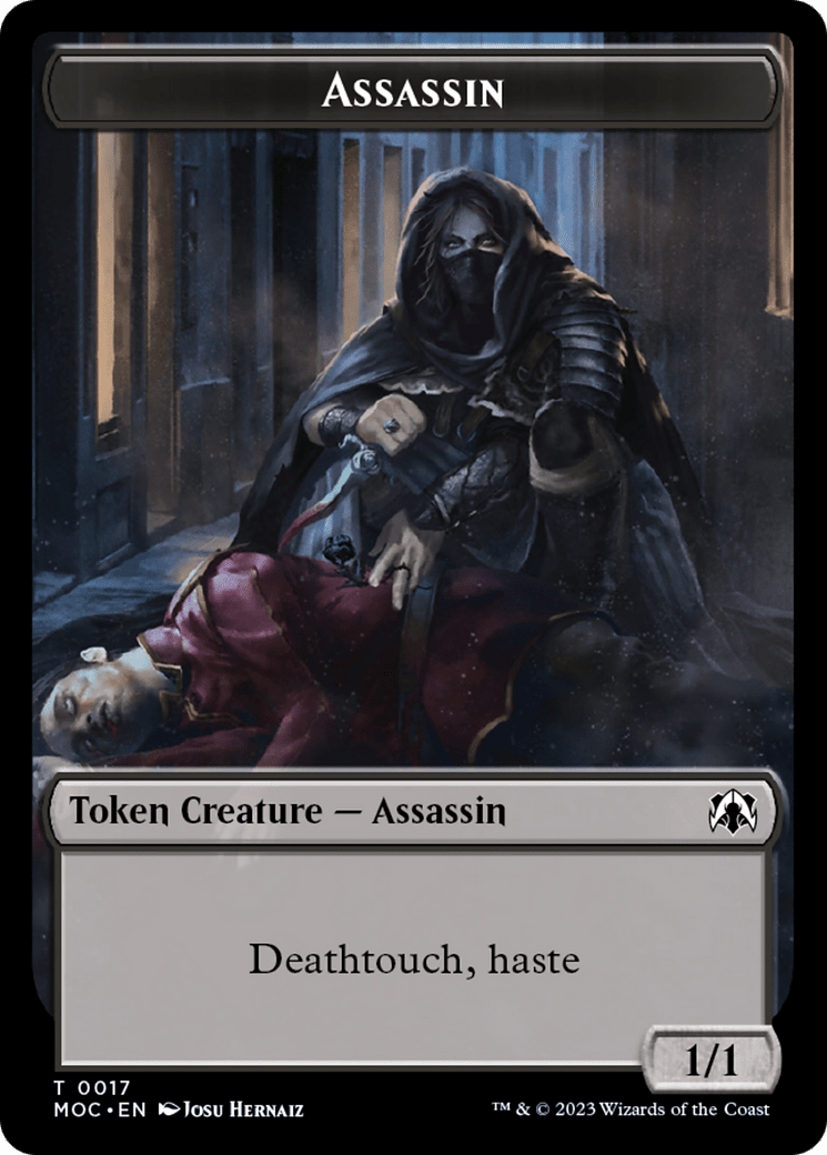 Assassin // Knight (10) Double-Sided Token [March of the Machine Commander Tokens] MTG Single Magic: The Gathering  | Multizone: Comics And Games