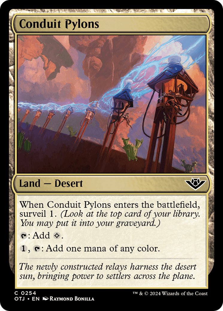 Conduit Pylons [Outlaws of Thunder Junction] MTG Single Magic: The Gathering  | Multizone: Comics And Games