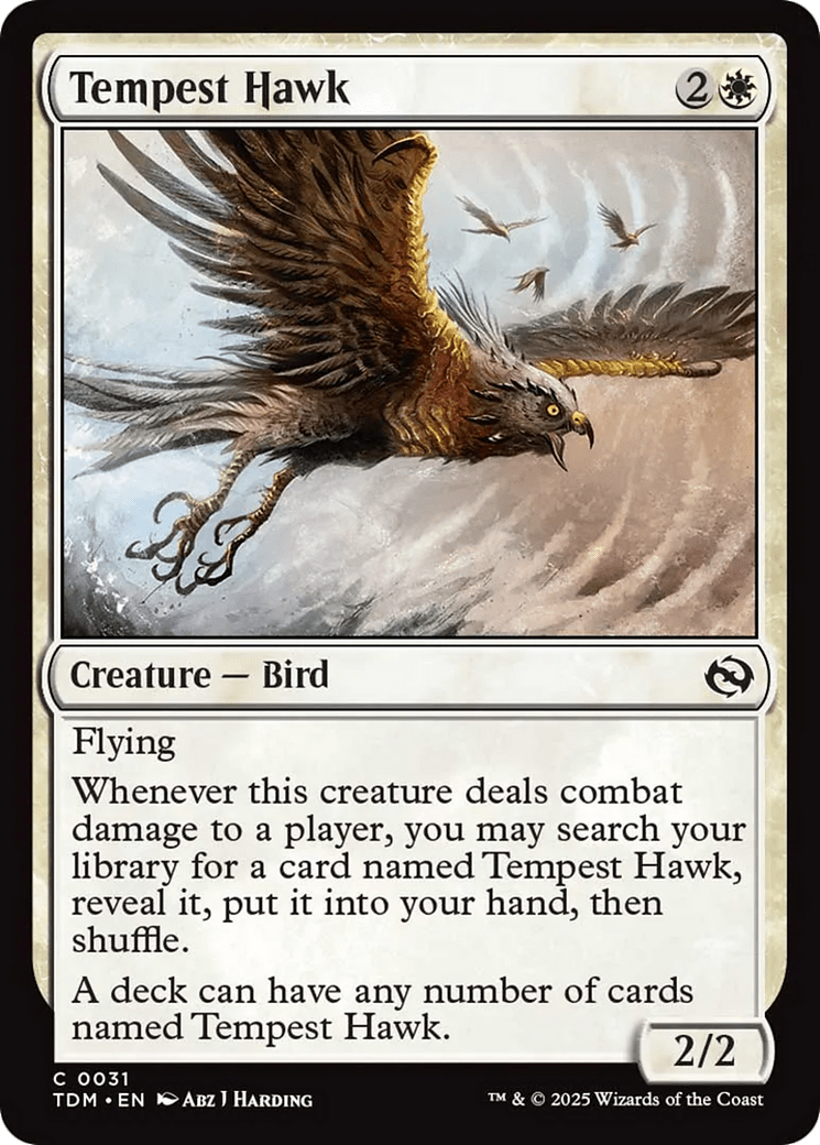 Tempest Hawk [Tarkir: Dragonstorm] MTG Single Magic: The Gathering  | Multizone: Comics And Games