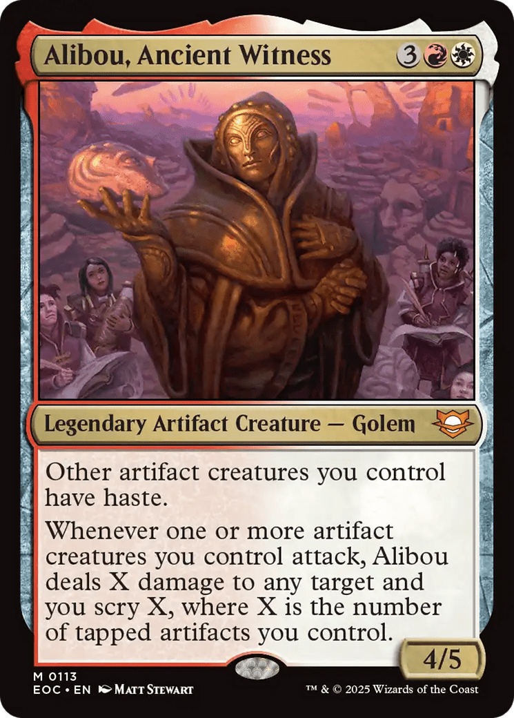 Alibou, Ancient Witness [Edge of Eternities Commander] MTG Single Magic: The Gathering  | Multizone: Comics And Games