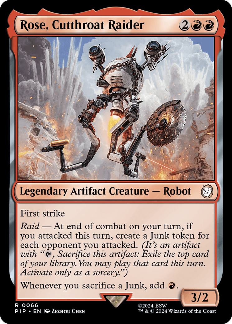 Rose, Cutthroat Raider [Fallout] MTG Single Magic: The Gathering  | Multizone: Comics And Games