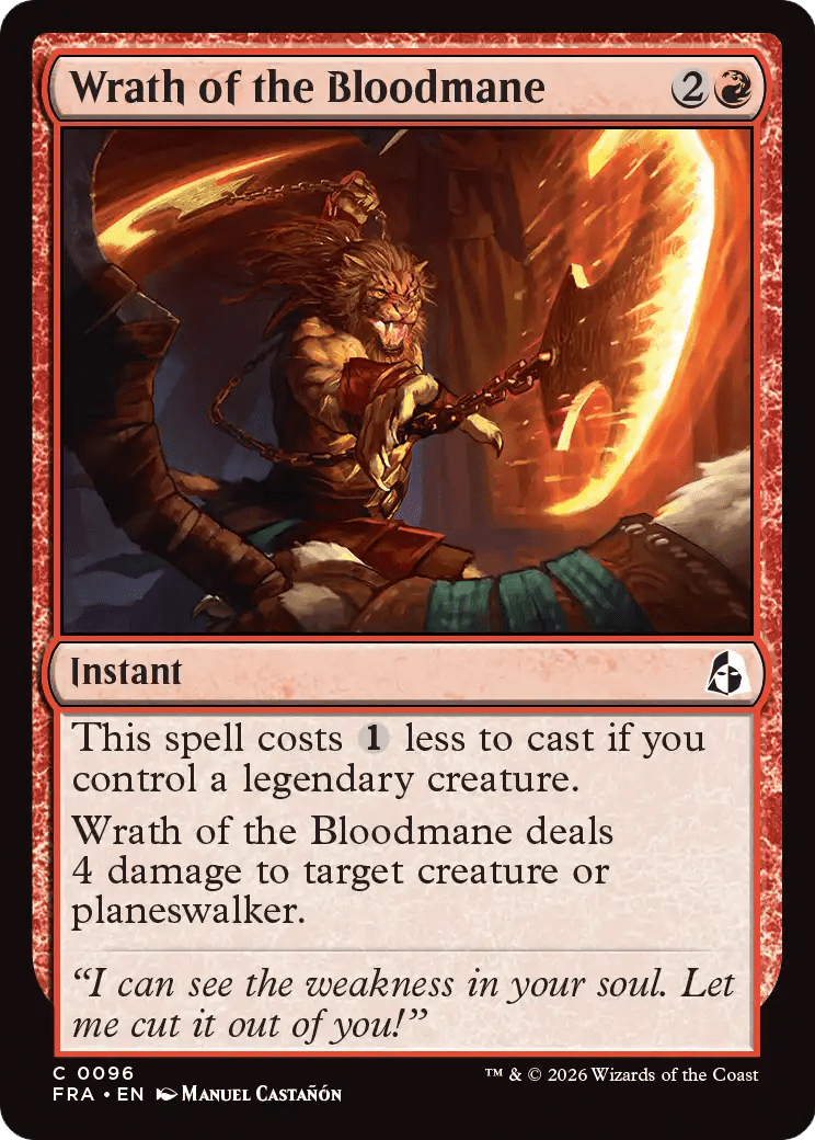 Wrath of the Bloodmane [Reality Fracture] MTG Single Magic: The Gathering  | Multizone: Comics And Games